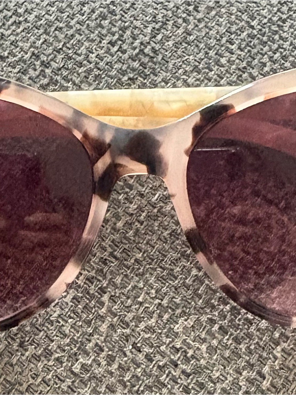 Ted Baker Pink Tortoiseshell Sunglasses with Rose Lenses